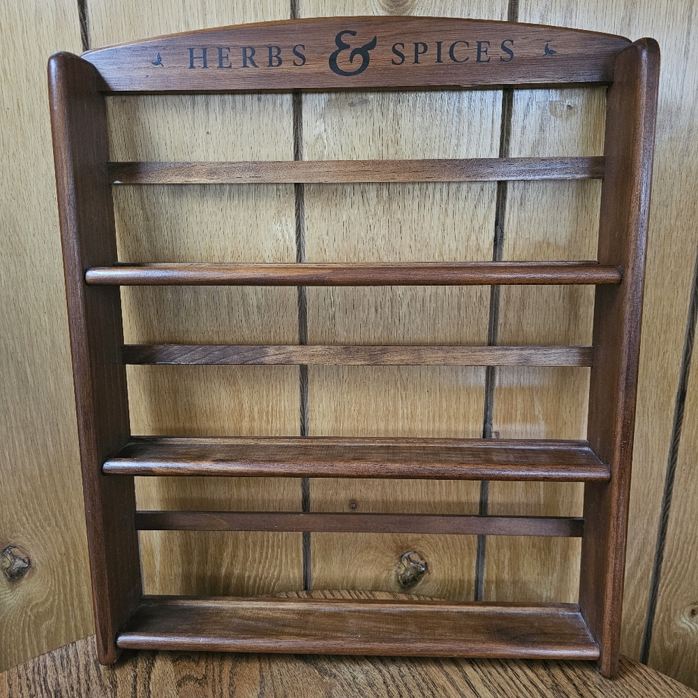 Vintage McCormick Wooden Herbs and Spice Rack